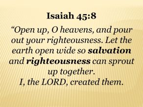 I, the LORD, created them.